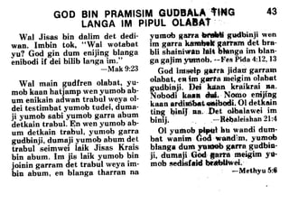 Kriol bible   help from above