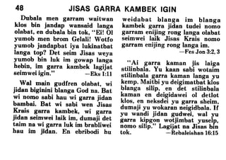 Kriol bible   help from above