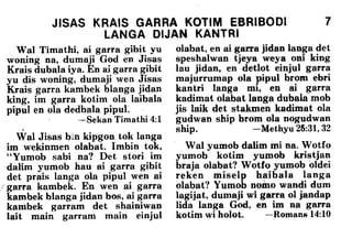 Kriol bible   help from above