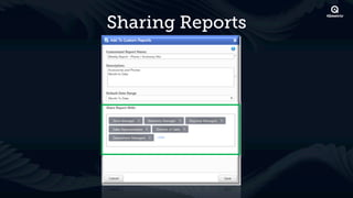 Sharing Reports
 