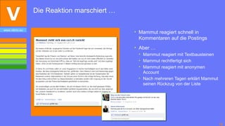 Die Reaktion marschiert …

www.vibrio.eu
                                            • Mammut reagiert schnell in
        ...