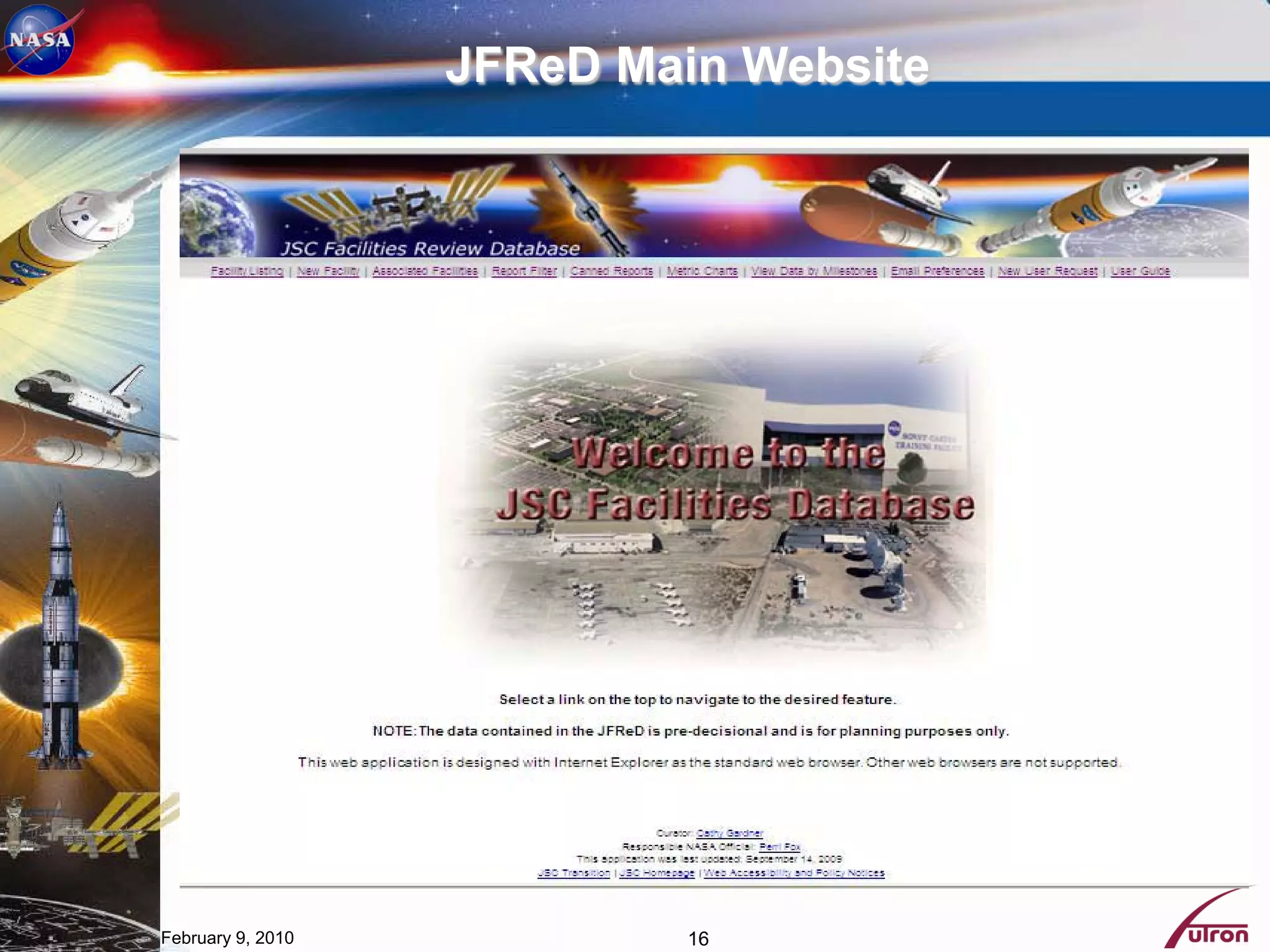 JFReD Main Website




February 9, 2010           16
 