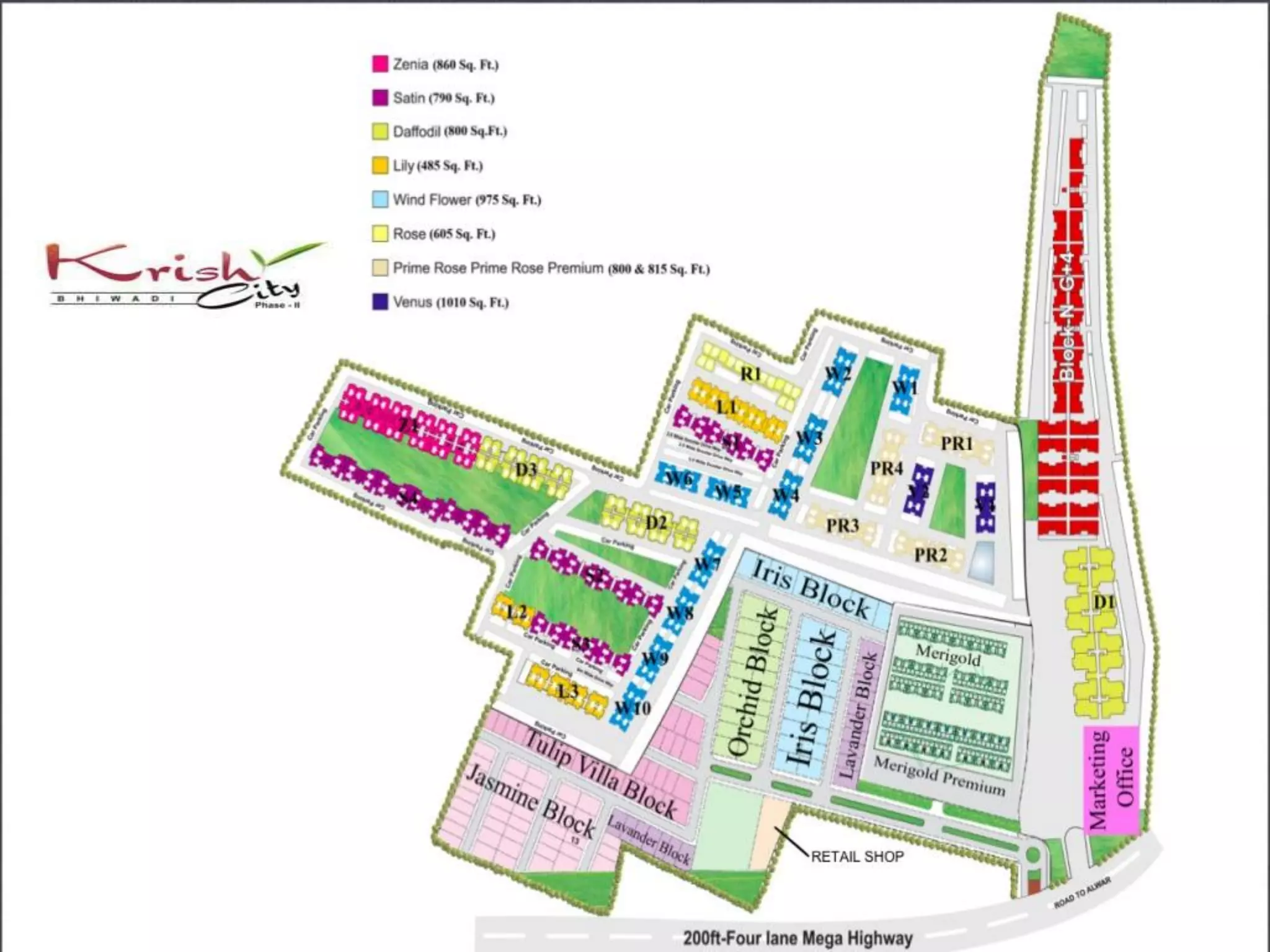 Krish City: Site Map
 