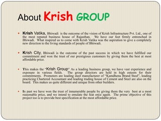 Krish Harmony Bhiwadi | PPTX