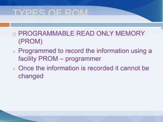 presentation on memory units. | PPTX