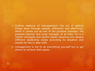 Krishna as leader