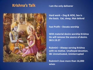 Krishna Rukmini Talking Krishna Leela Series - Part 55 - Talks Between Krishna and Rukmini | PPTX