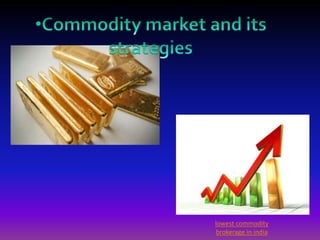 lowest commodity
brokerage in india
 