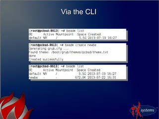 Via the CLIVia the CLI
 