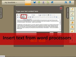 Insert text from word processors