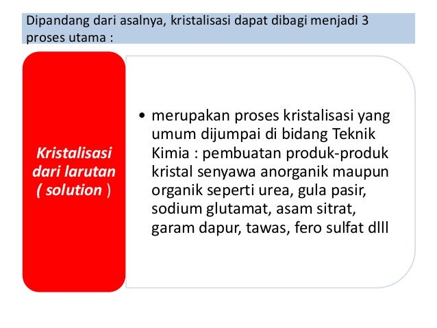 Kristalisasi 1 Operasi Teknik Kimia
