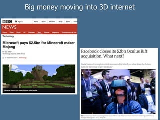 Big money moving into 3D internet
 