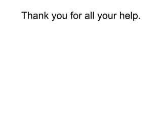 Thank you for all your help. 