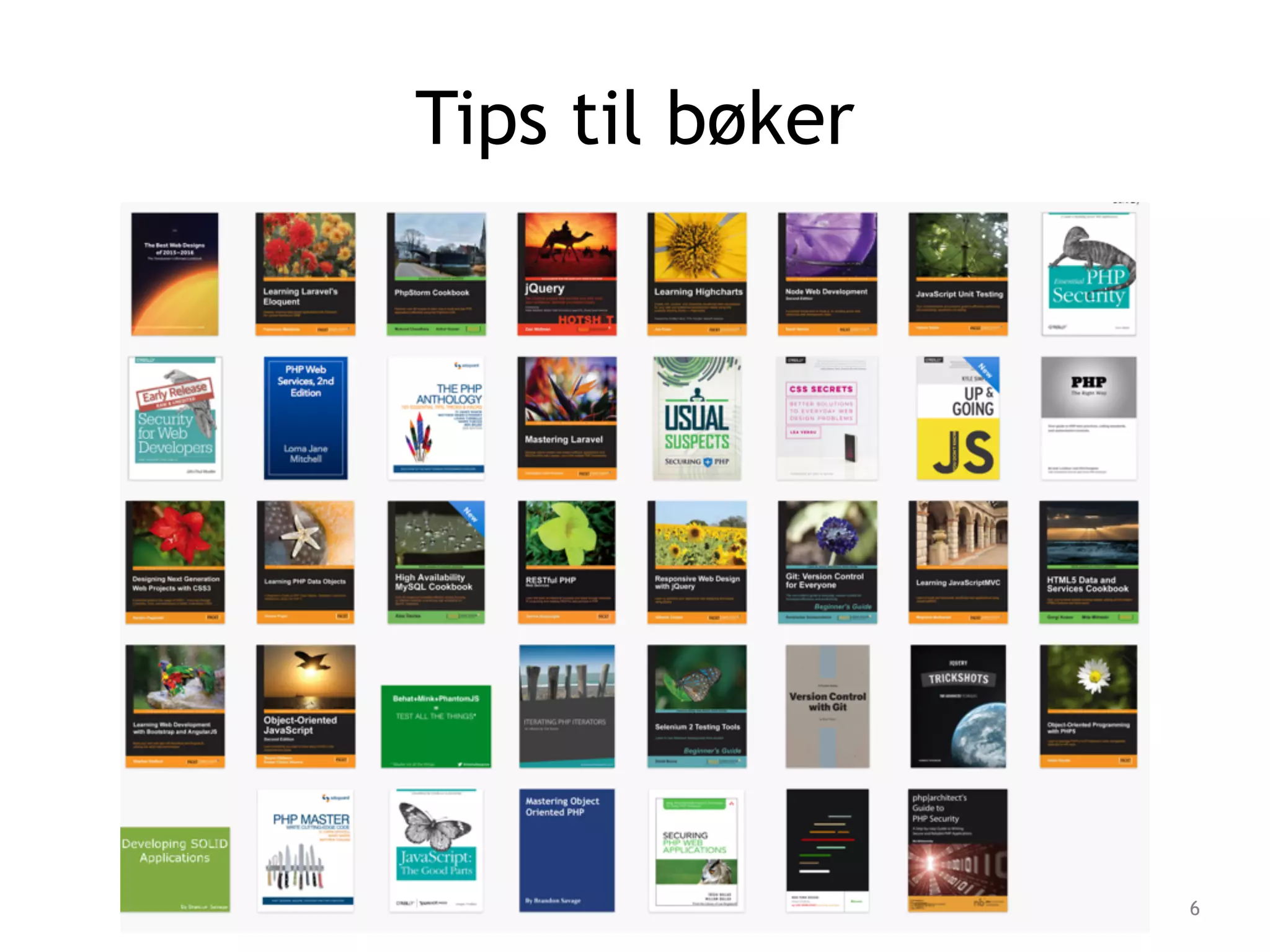 Tips til bøker
6
 