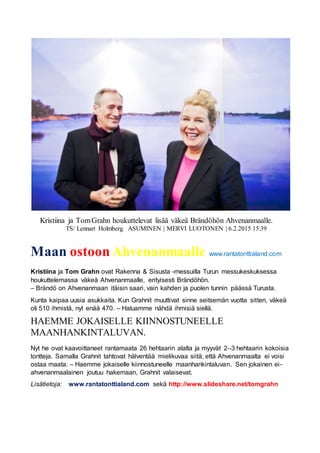 Kristiina Ja Tom Grahn Houkuttelevat Lis V ke Br nd h n kristiina-ja-tom-grahn-houkuttelevat-lis-v-ke-br-nd-h-n
