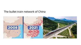 The bullet train network of China
 