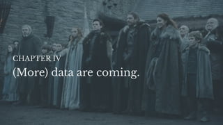 (More) data are coming.
CHAPTER IV
 