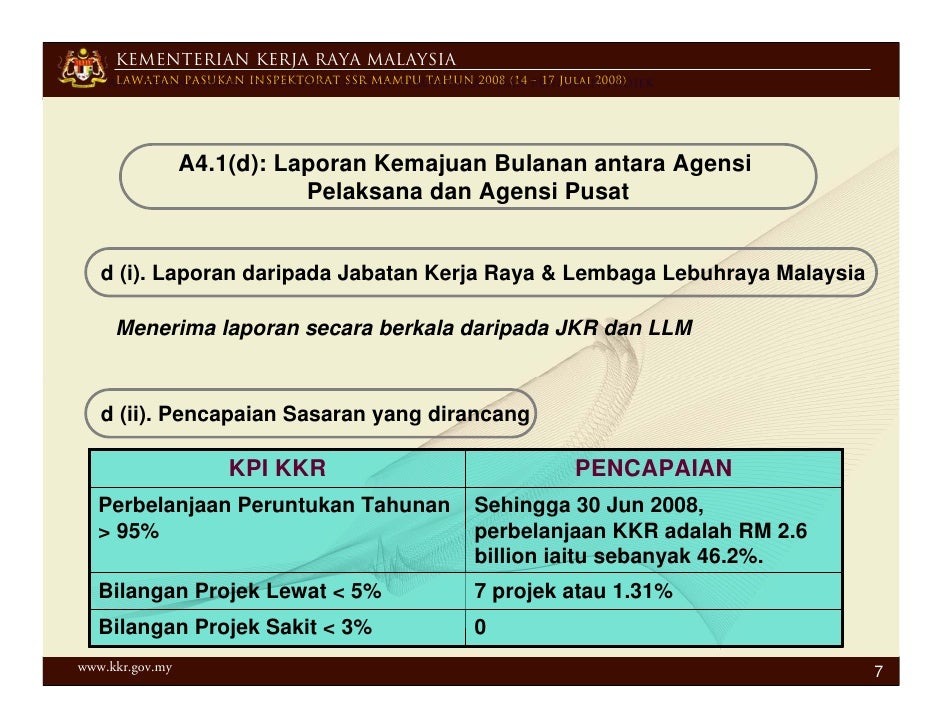 Kriteria A4 Pengurusan Projek Pembangunan