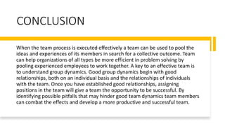 Individual and team dynamics. | PPTX