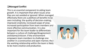 Individual and team dynamics.