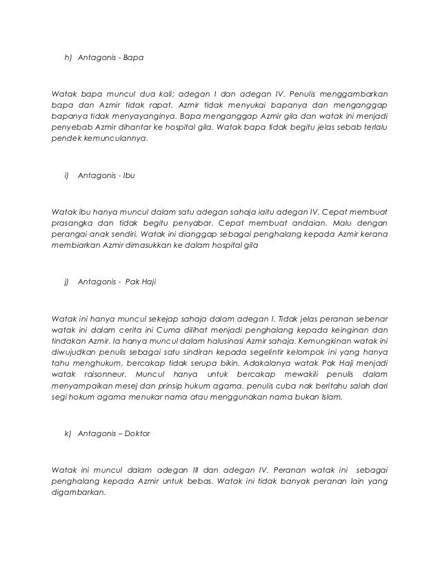 Kritikan Drama Komsas Bukan Gila Karya Sharif Shaary