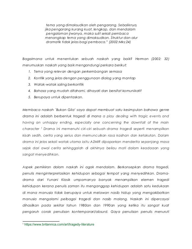 Kajian Naskah Drama Komsas Tingkatan 5 Bukan Gila Karya Sharif Shaa Kajian Naskah Drama Komsas Tingkatan 5 Bukan Gila Karya Sharif Shaa