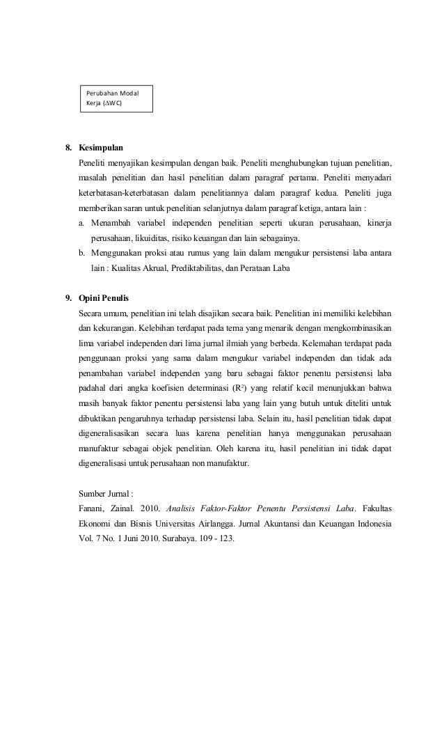 Kritik jurnal ilmiah 1