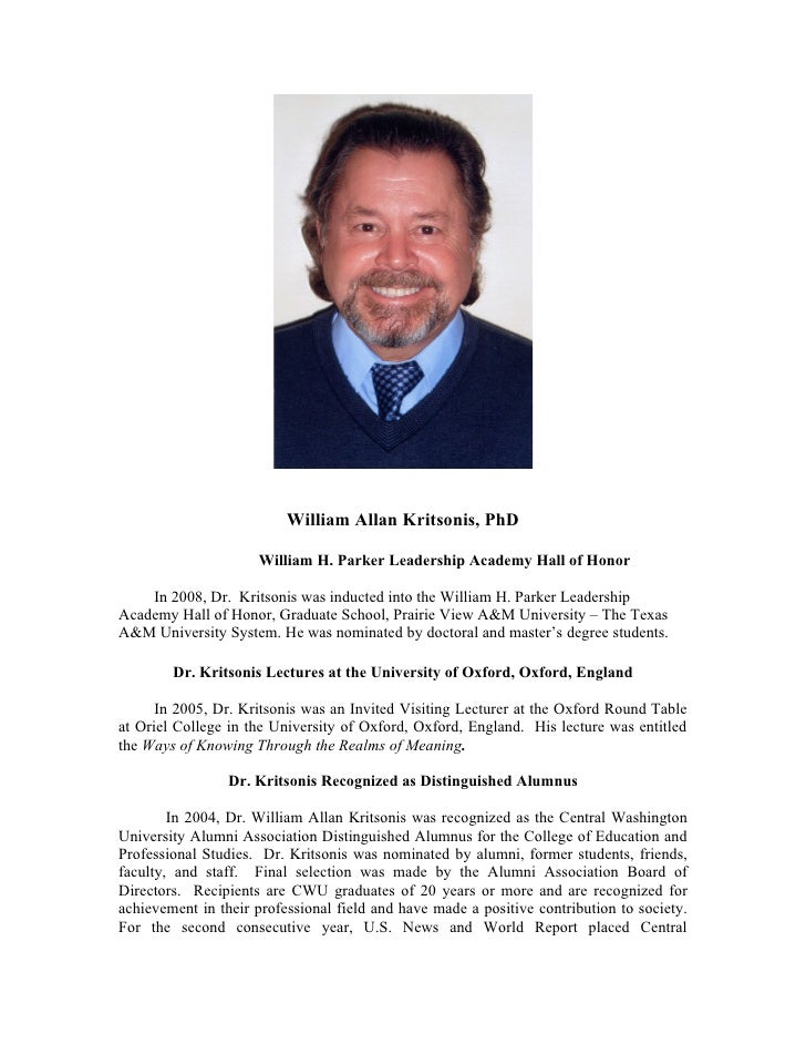 Biographical sketch phd thesis