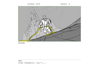 Scene 018 Panel 2
Action Notes
Dialog
KING FREDERIC: don't...
 