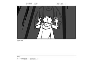 Scene 029 Panel 1
Action Notes
Dialog
***VARIAN: (sniffs)
 