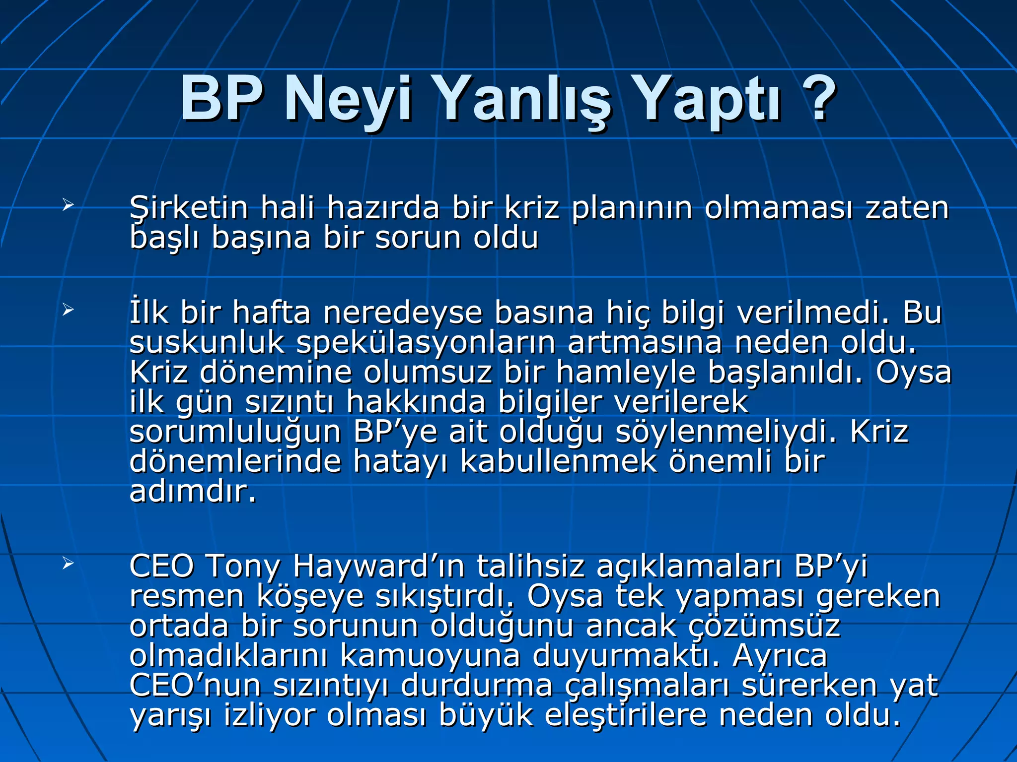 Kriz analizi sunumu | PPT | Free Download