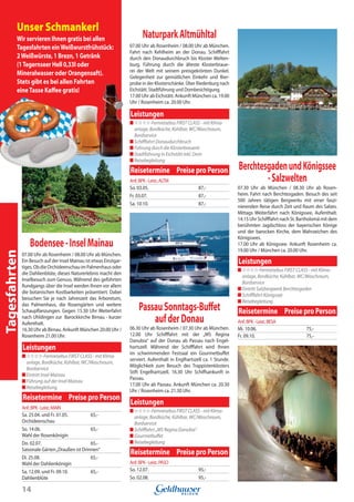 Sommerfahrplan 2009 Kroiss-Busreisen