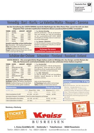 Sommerfahrplan 2009 Kroiss-Busreisen