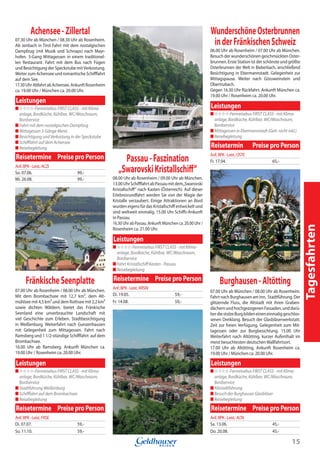 Sommerfahrplan 2009 Kroiss-Busreisen