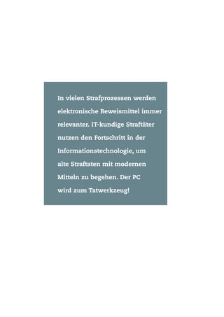Kroll Ontrack ist führender Anbieter von Dienstleistungen in den Bereichen Datenrettung, -löschung, -kon-
vertierung und Computer Forensik. In Deutschland ist die Kroll Ontrack GmbH mit 70 Mitarbeitern seit 1996
in Böblingen vertreten. International bietet das Unternehmen seine Dienstleistungen in 22 Ländern und 15
Sprachen an.
Zuverlässige Datenrettung
Bei der professionellen Datenrettung in Labor und Reinraum
gibt es meist nur einen Versuch, die Daten wieder herzustel-
len. Unsere Datenrettungs-Experten machen Daten von allen
Speichermedien und Betriebssystemen wieder zugänglich.
Weltweit kann Kroll Ontrack auf jährlich mehr als 50.000
erfolgreiche Datenrettungen verweisen.
Endgültige Datenlöschung
Das sichere Löschen sensibler unternehmensinterner
Informationen gewinnt auch im Hinblick der Einhaltung von
Unternehmensrichtlinien und Gesetzen stetig an Bedeutung.
Für die unterschiedlichen Ansprüche von Behörden und
Unternehmen bietet Kroll Ontrack die Möglichkeiten der
Datenlöschung per Hardware (Degausser DG.02), Software
oder als individuellen Service im Labor.
Sichere Daten- und Medienkonvertierung
Der Begriff Konvertierung bezeichnet im Allgemeinen die Überführung einer Datei von einem Dateiformat
in ein anderes. Das gilt für den Transfer von Daten zwischen unterschiedlichen Medien und Dateisystemen
ebenso, wie für die Übertragung von Daten von einem Speichermedium auf ein anderes. Unsere Experten
übertragen sogar Daten von längst veralteten auf moderne Medien (z. B. Backup-Systeme).
Computer Forensik
Die Wiederherstellung und Sicherung elektronischer Daten, die Recherche und Analyse von Indizien, die in
digitaler Form vorliegen, sowie ihre gerichtsfeste Dokumentation, ist Fokus der Computer Forensik. Schon
kleinste Fehler können zur Vernichtung von elektronischen Spuren führen, deswegen ist eine professionelle
Vorgehensweise von Anfang an unabdingbar, so dass die gefundenen Dokumente als Beweismittel auch vor
Gericht standhalten.
Electronic Discovery
E-Discovery ist der Prozess, angeforderte Unternehmensdaten gerichtsverwertbar zu erfassen, aufzubereiten
und zu analysieren. Wenn große Datenmengen von mehreren involvierten Juristen, Revisoren oder Ermitt-
lern an unterschiedlichen Standorten analysiert werden sollen, ist der Zeit- und damit auch der Kostenauf-
wand meist sehr hoch. Aufgrund der Standortproblematik und der verschiedenen beteiligten Analysten ist
oft auch der Kommunikationsaustausch nicht optimal - Electronic Discovery ist hier die richtige Lösung.
In vielen Strafprozessen werden
elektronische Beweismittel immer
relevanter. IT-kundige Straftäter
nutzen den Fortschritt in der
Informationstechnologie, um
alte Straftaten mit modernen
Mitteln zu begehen. Der PC
wird zum Tatwerkzeug!
Kroll Ontrack bietet intelligentes
Datenmanagement.
 