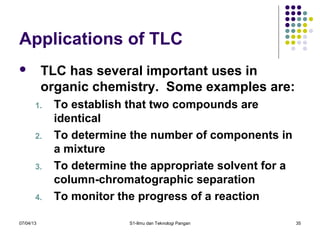 Tlqcc Examples ITP UNS SEMESTER 2 Kromatografi pc dan tlc | PPT