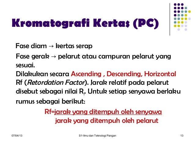 ITP UNS SEMESTER 2 Kromatografi pc dan tlc