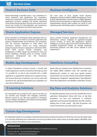 Copyright© Krome Technology LLP. 3
Our Services
 