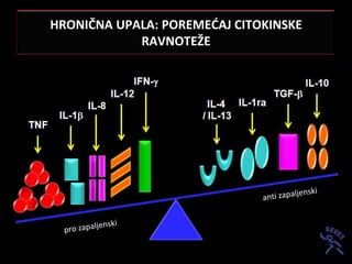HRONIČNA UPALA: POREMEDAJ CITOKINSKE
            RAVNOTEŽE
 