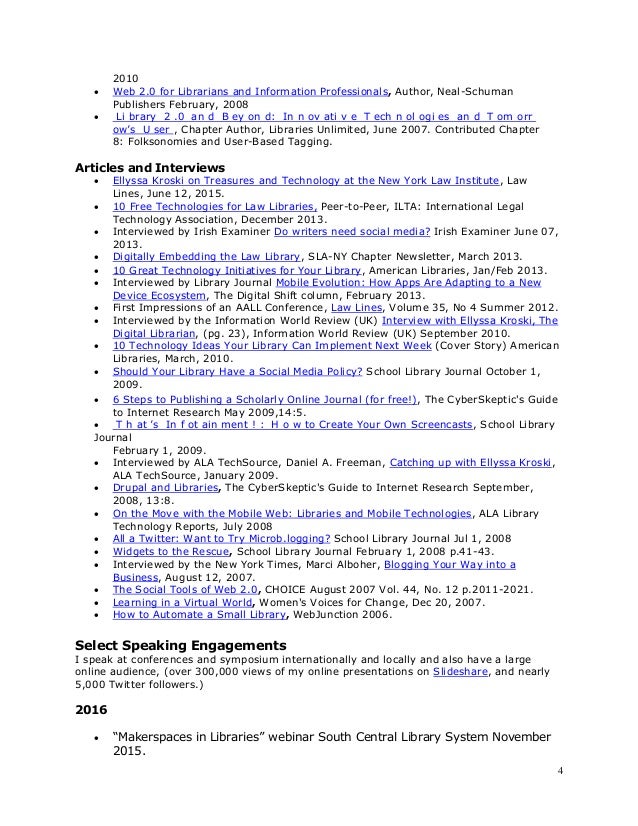ellyssa kroski resume