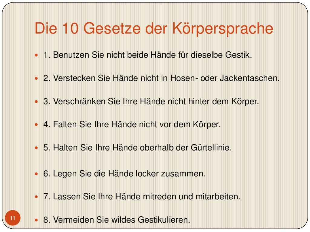 Körpersprache