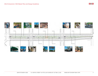 KAU Endowment, HSD Master Plan and Design Guidelines




                  ©KRITZINGER+RAO      414 BOYD STREET SUITE B LOS ANGELES CA 90013 USA   W W W. K R I T Z I N G E R - R A O . C O M   19
 