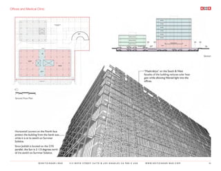 Offices and Medical Clinic




                                                                                                                                         Section




   Ground Floor Plan




                       ©KRITZINGER+RAO   414 BOYD STREET SUITE B LOS ANGELES CA 90013 USA   W W W. K R I T Z I N G E R - R A O . C O M        86
 