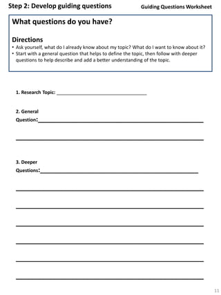 KRP Student Research Guidelines | PPTX