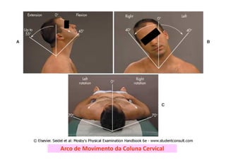 Arco de Movimento da Coluna Cervical
 