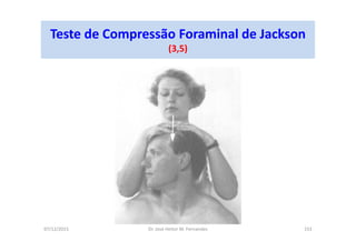 07/12/2015 Dr. José Heitor M. Fernandes 153
Teste de Compressão Foraminal de Jackson
(3,5)
 