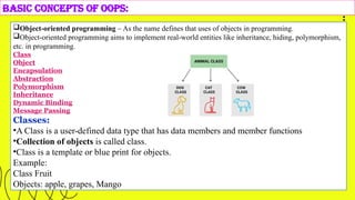KRR- Introduction to Object oriented programming concepts using c++ | PPTX