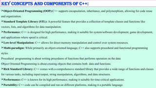 KRR- Introduction to Object oriented programming concepts using c++ | PPTX