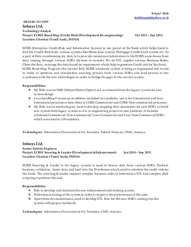 krupal shah resume