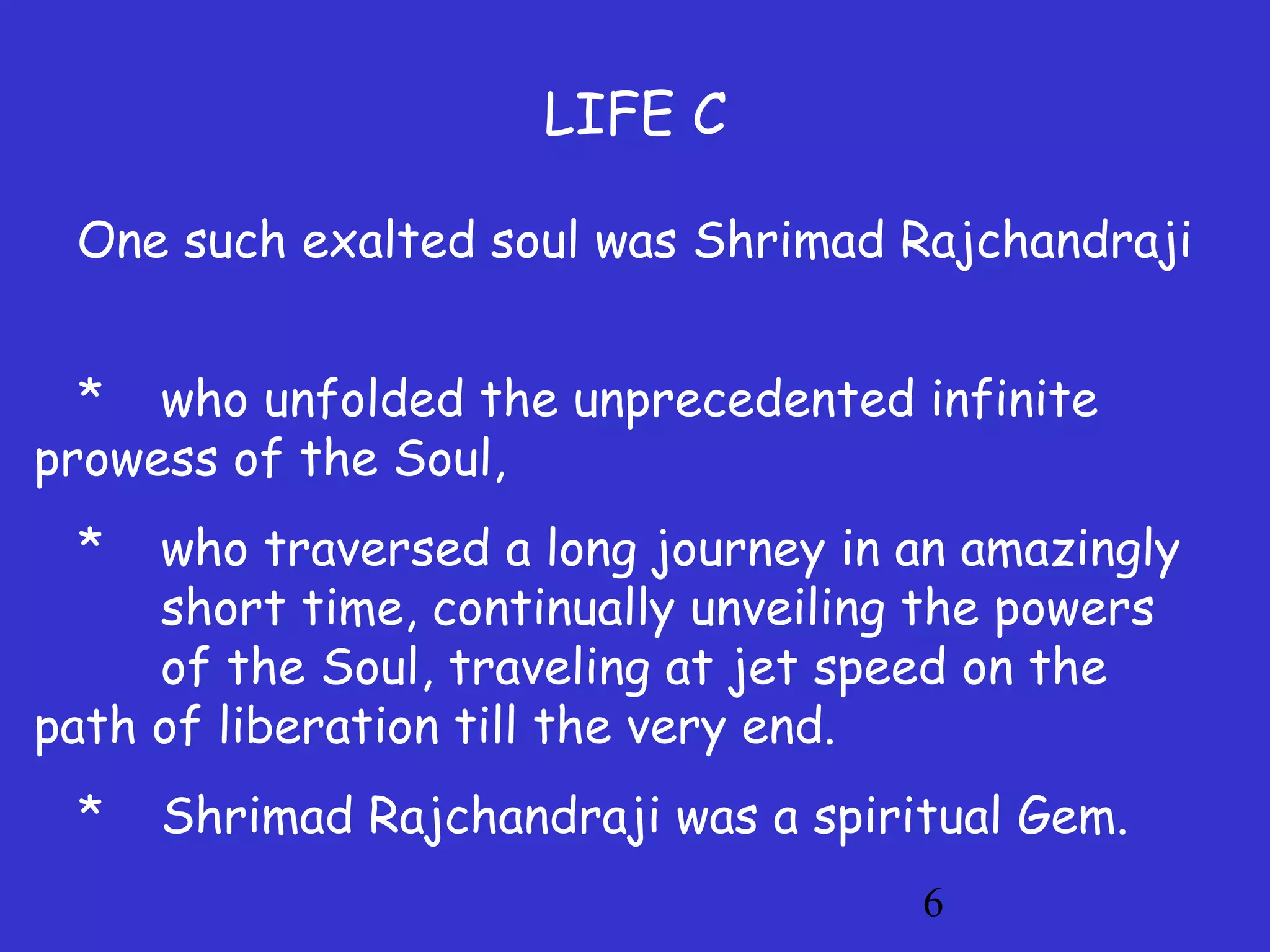 SHRIMAD RAJCHANDRA INTRODUCTION : JAINISM | PPT